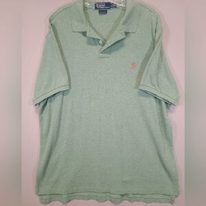 Polo by Ralph Lauren Custom Fit Short Sleeve Polo Shirt Green Size XXL
